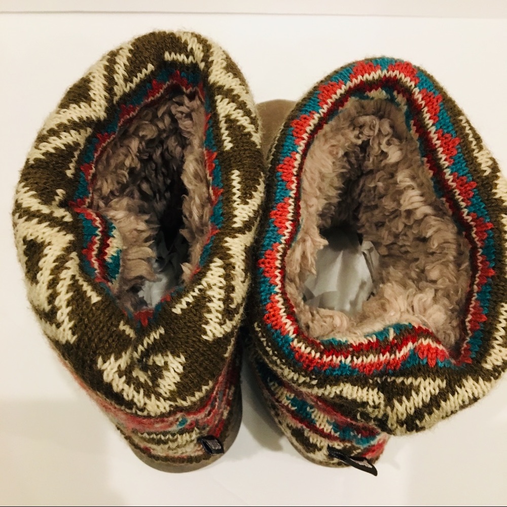 Muk Luks Moccasin Bootie Slippers - Picture 5 of 5